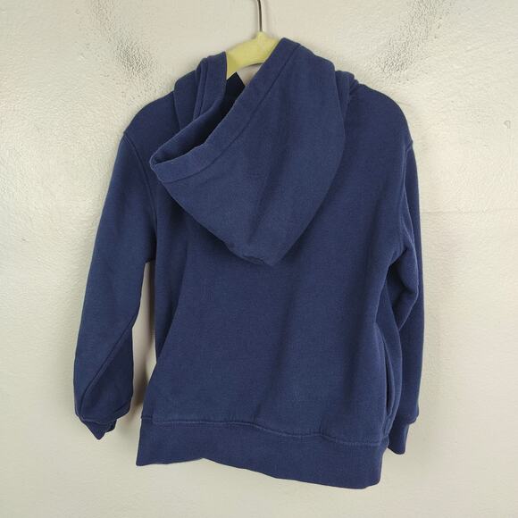 Polo Ralph Lauren Hoodie‎ Boys 4 Blue Big Pony Logo Pullover Fleece Preppy - Picture 6 of 7